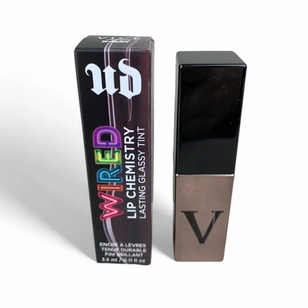 Urban Decay Wired Lip Chemistry Lasting Glassy Tint X-Ray Black Cherry Gloss